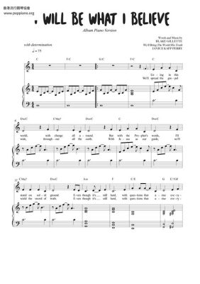 i will be what i believe sheet music how does one's belief system shape their writing style?